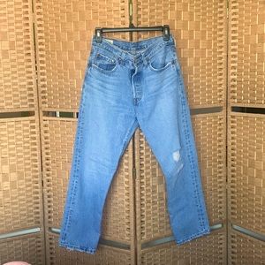 Levi’s Premium High Rise 501 cropped Jeans